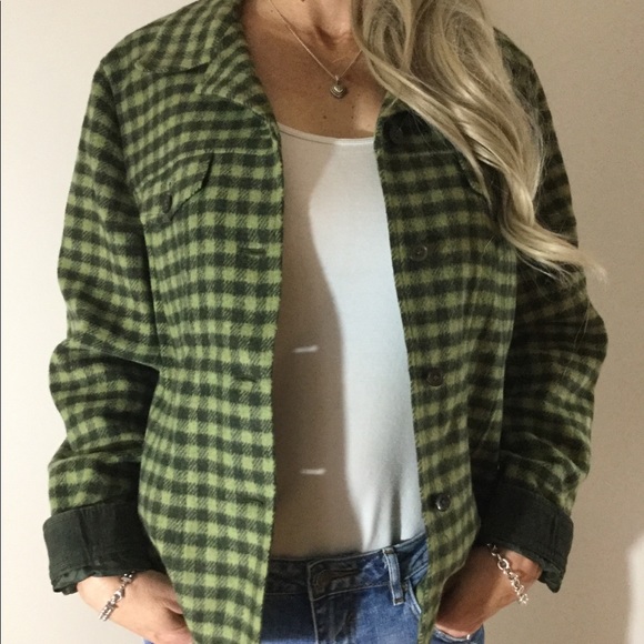 Talbots Jackets & Blazers - Talbots green check blazer, wool size 14